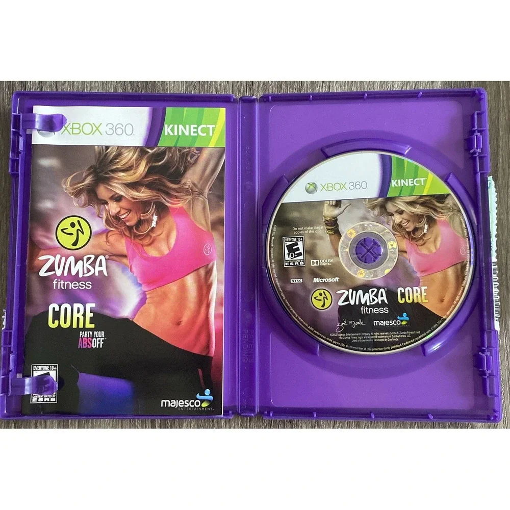 Zumba Fitness Core (Xbox 360 Kinect‎ Game) Complete CIB
